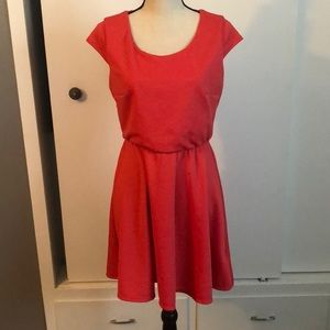 Sold Coral textured dress
